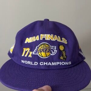 LA Lakers NBA Finals purple snapback hat